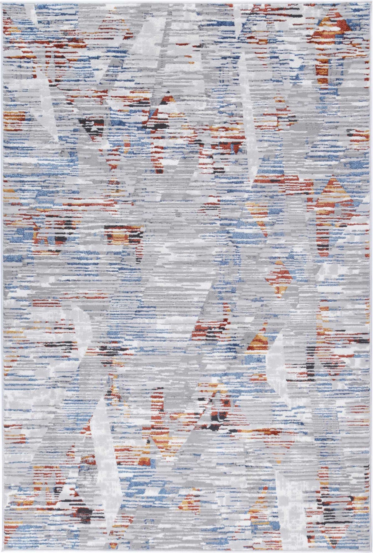 Porto Michael Grey & Multi Abstract Rug - 10 – view 2