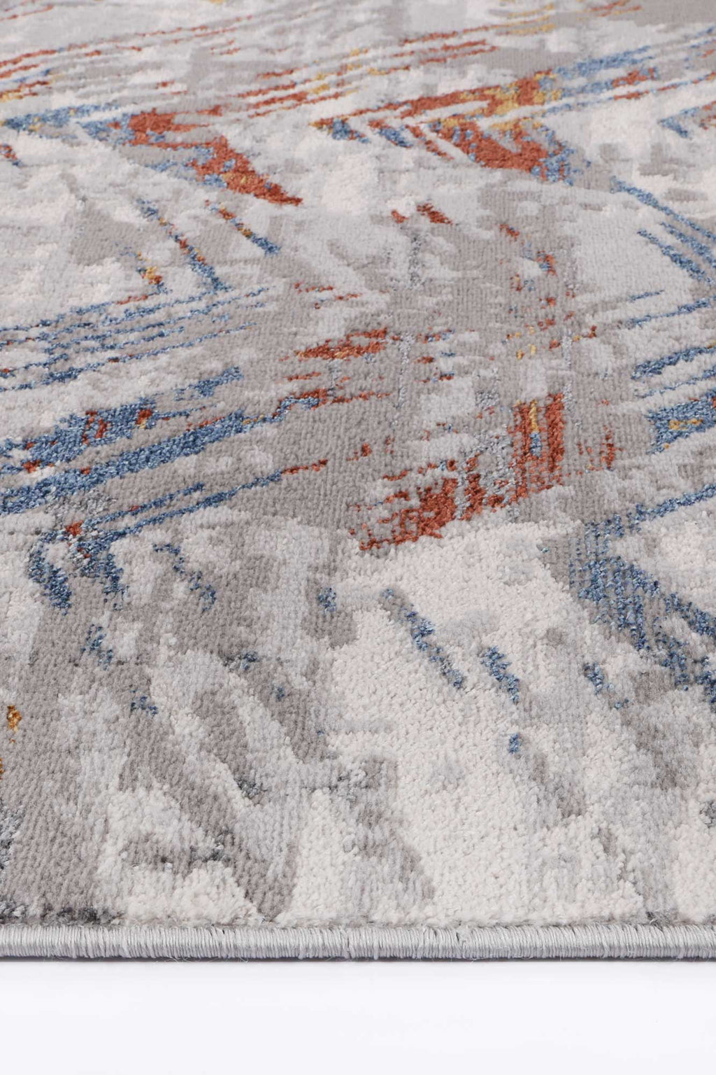 Porto Oskar Grey & Multi Geometric Rug - 12 – view 3