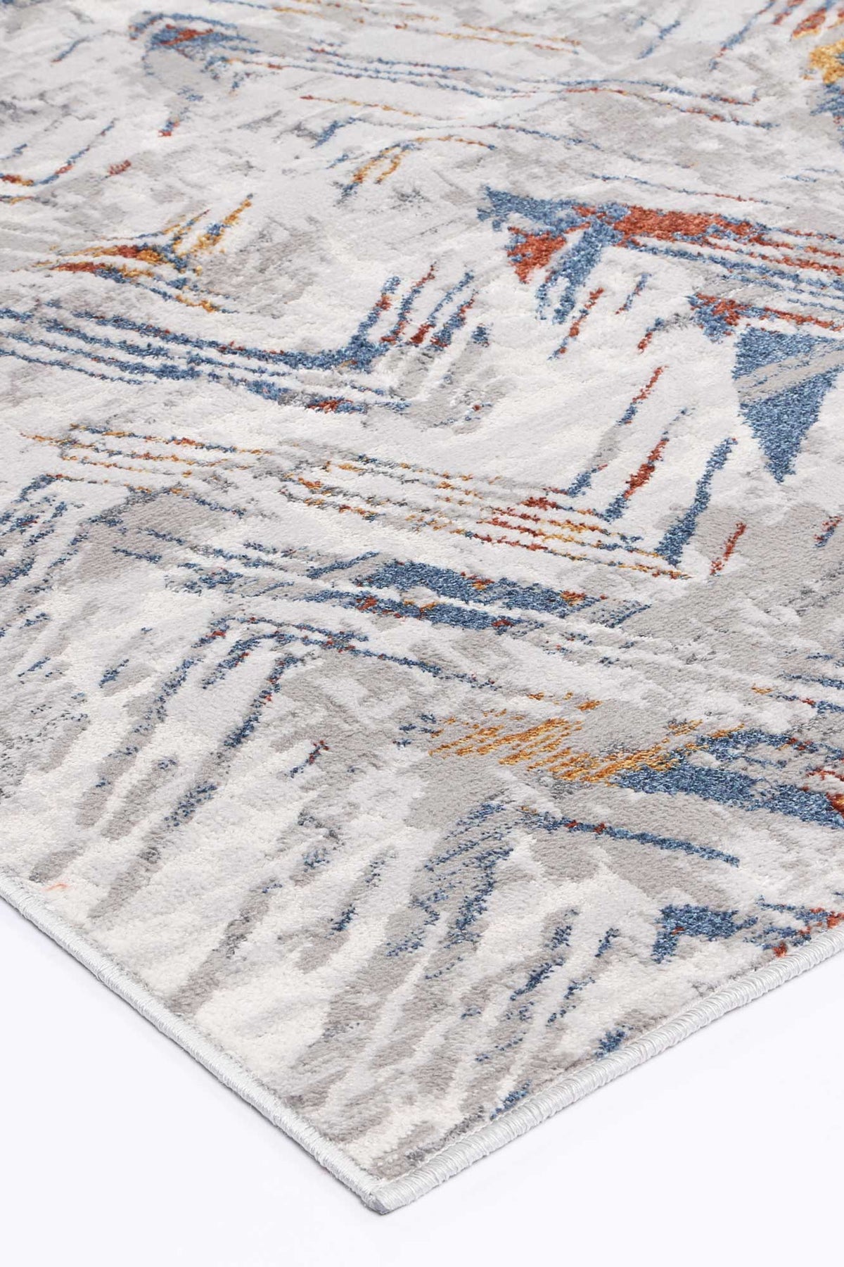Porto Oskar Grey & Multi Geometric Rug - 12 – view 5