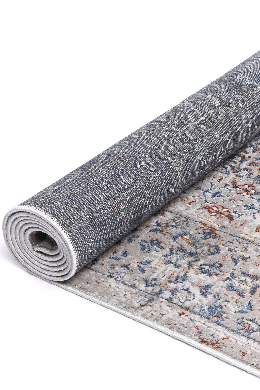 Porto Aurora Grey & Blue Traditional Rug - 14 – view 4