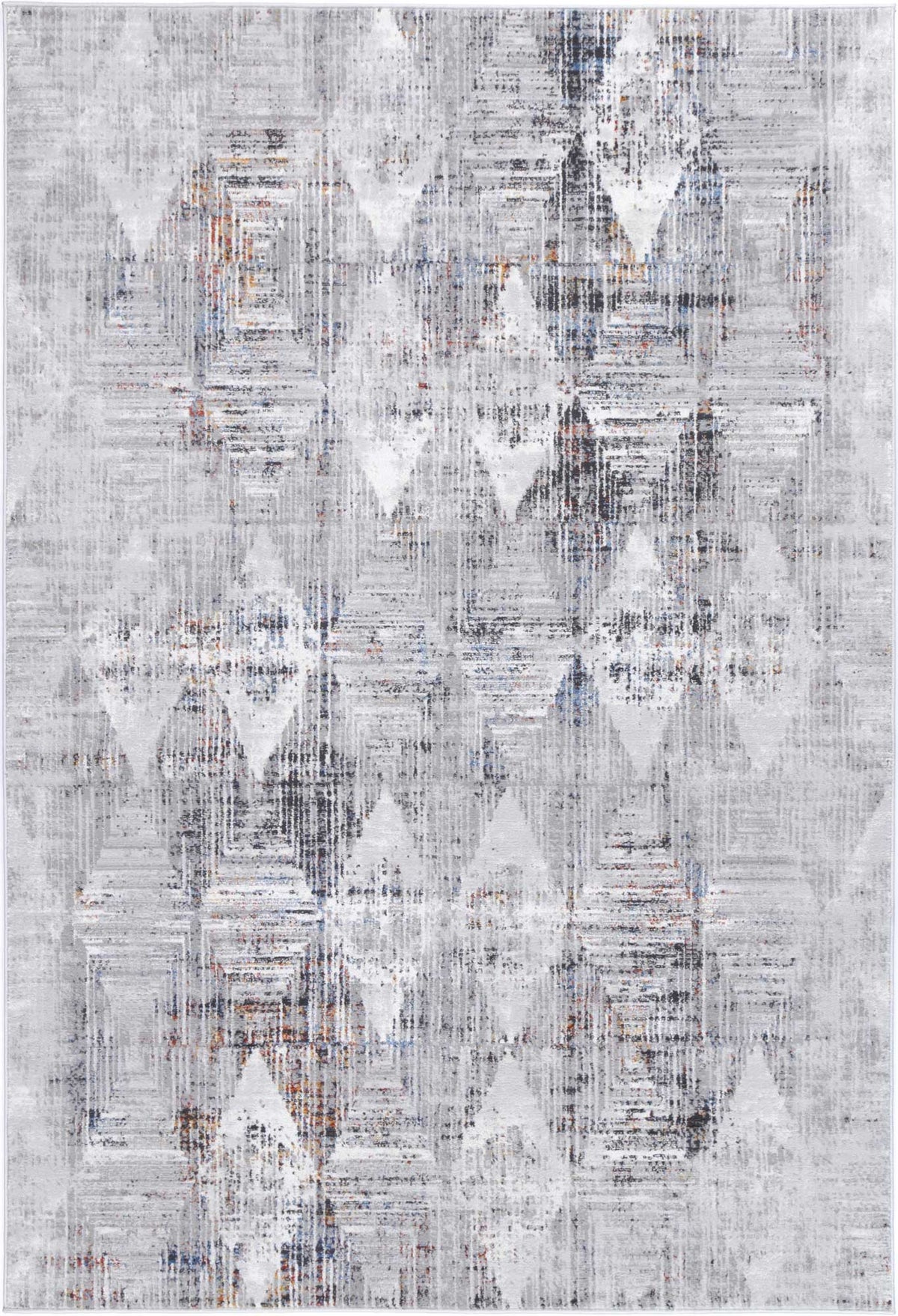 Porto Harlequinn Grey & Multi Geometric Rug - 15 – view 2