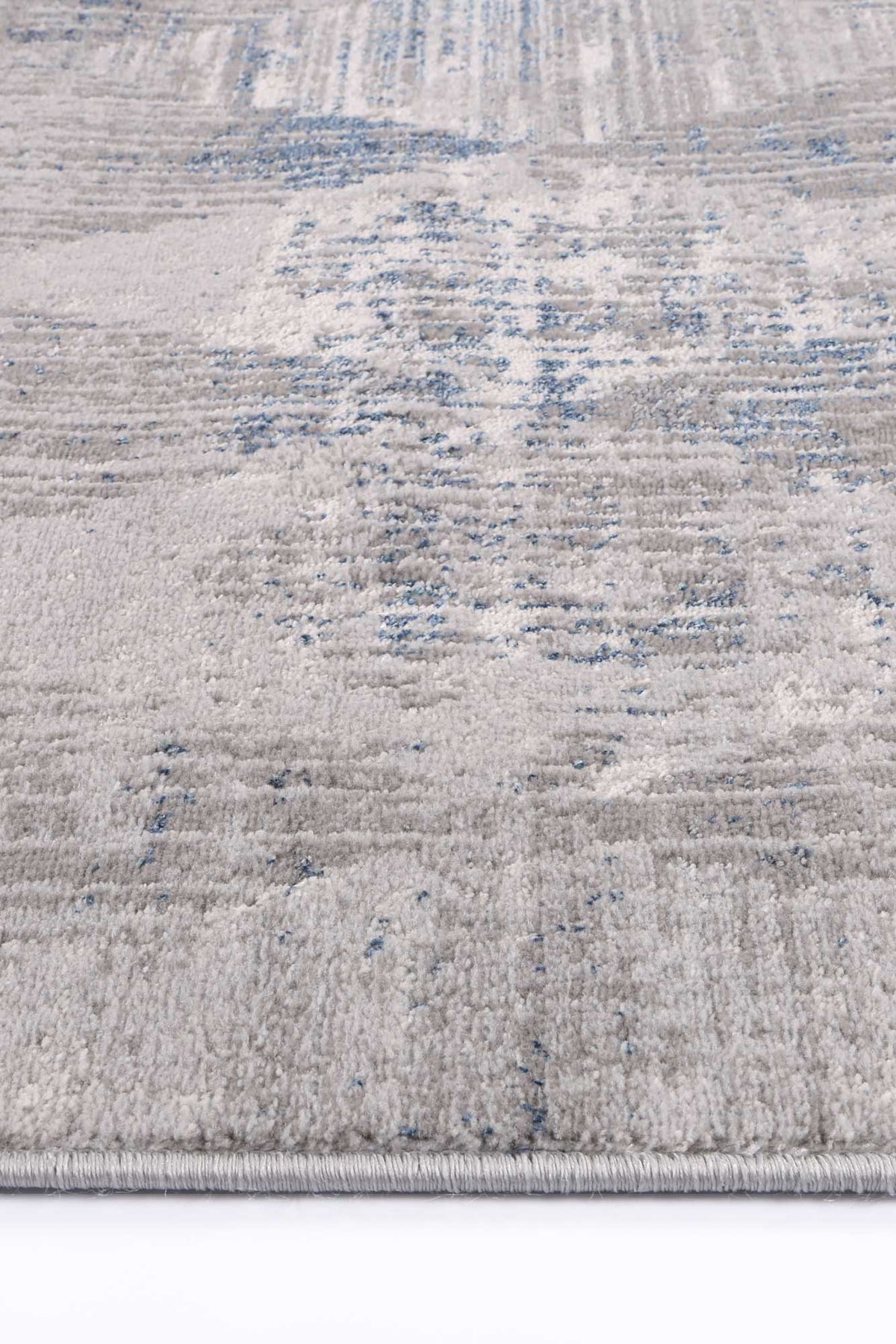 Porto Harlequinn Grey & Blue Geometric Rug - 16 – view 3