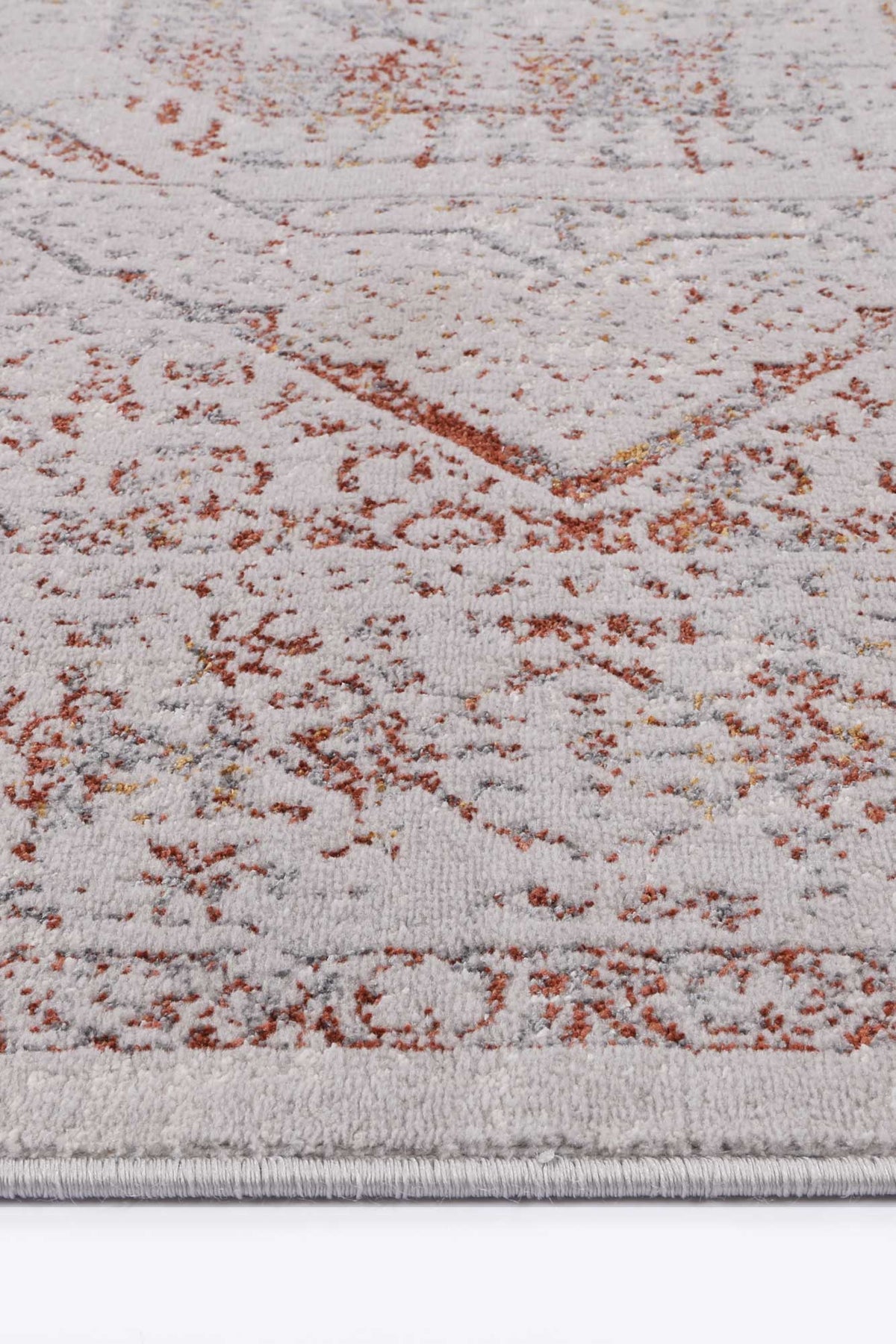 Porto Luna Cream & Red Traditional Rug - 19 – view 3