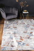 Porto Michael Grey & Multi Abstract Rug - 10 styled with furniture