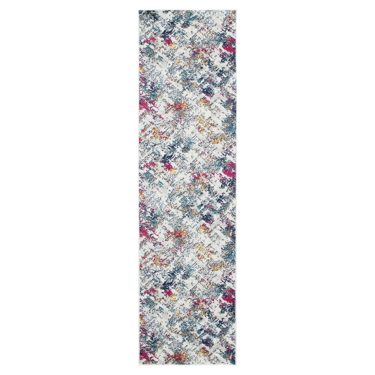 Provence PROV01 Grey Multicolour Abstract Rug – view 7