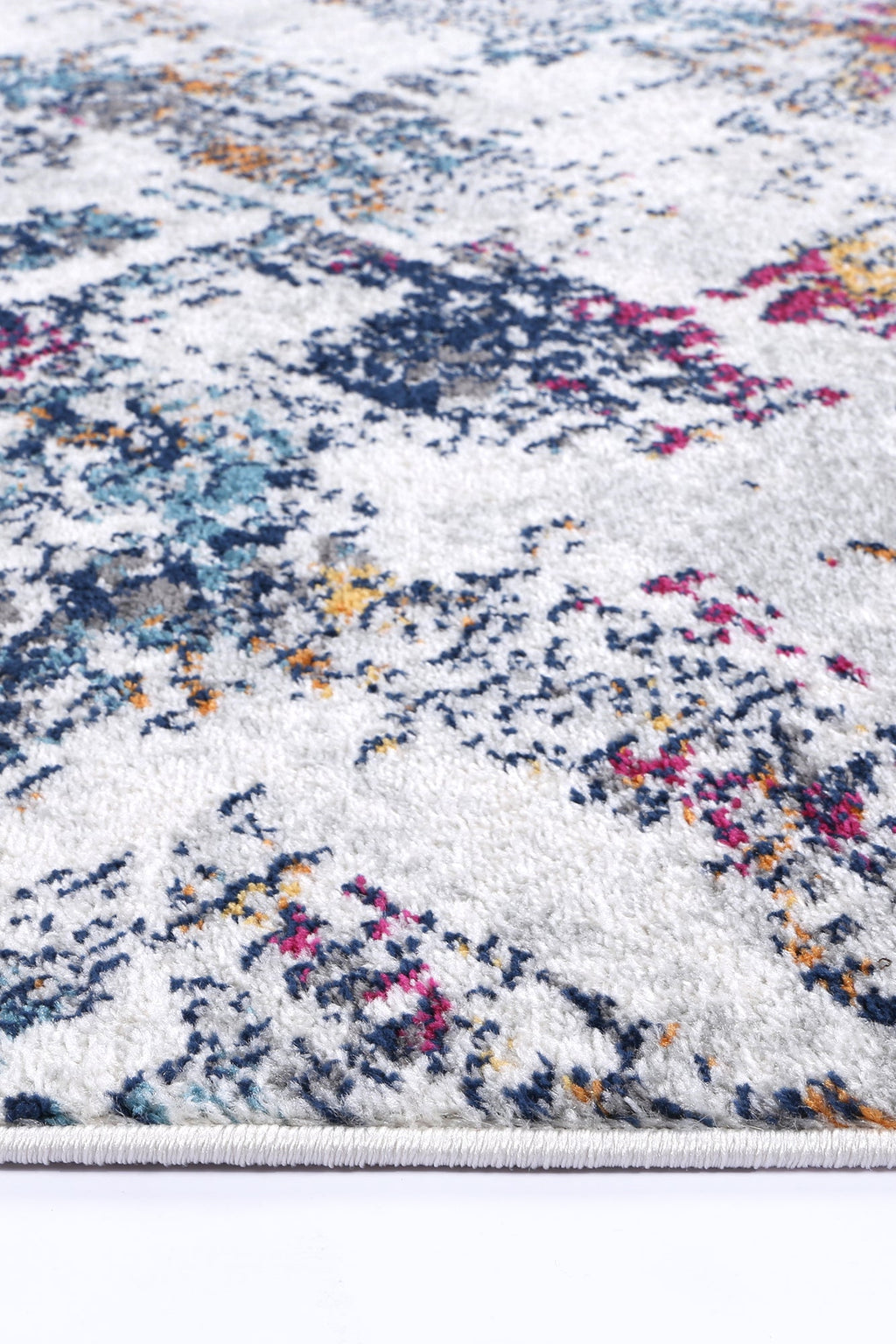Provence PROV01 Grey Multicolour Abstract Rug – view 3
