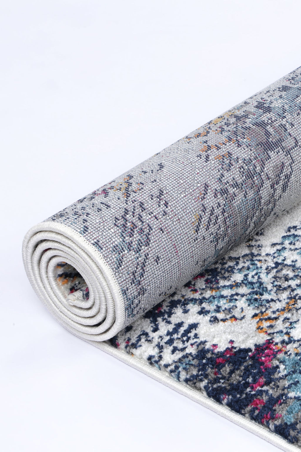 Provence PROV01 Grey Multicolour Abstract Rug – view 5