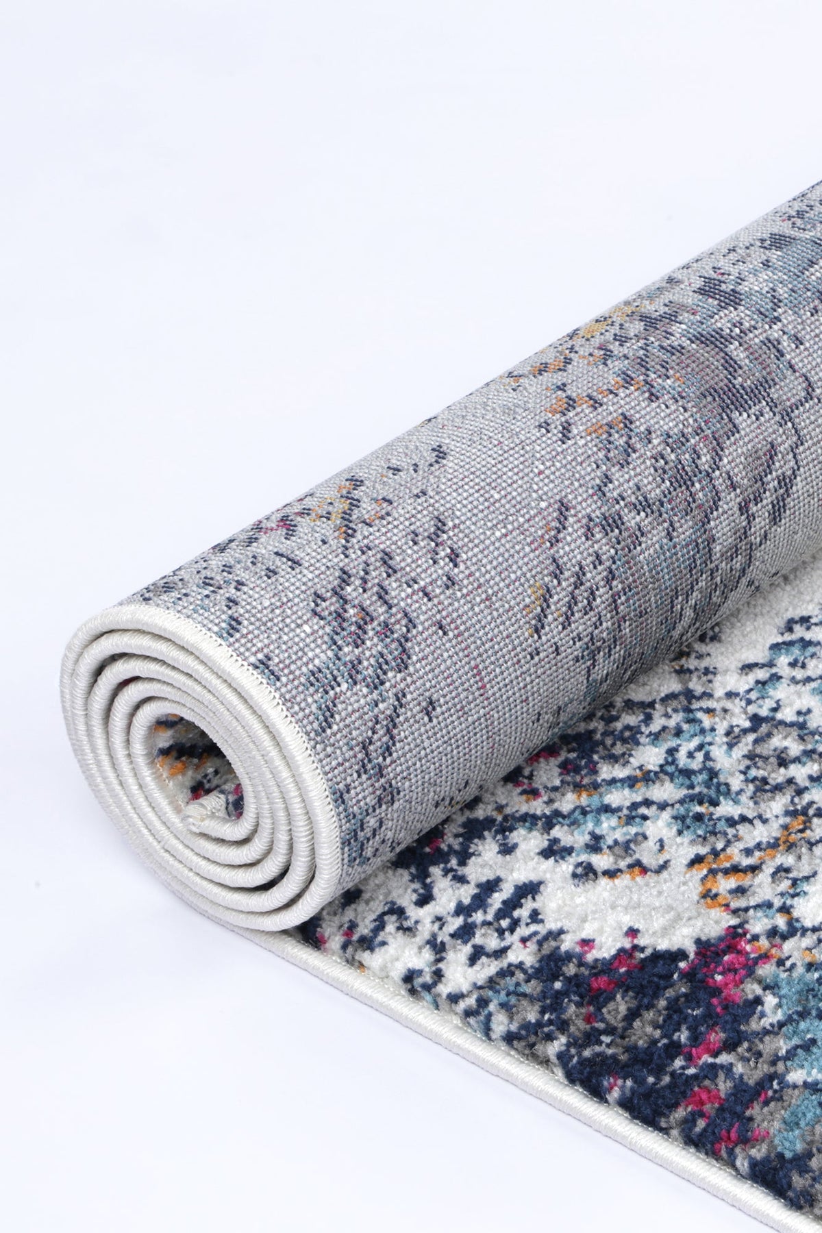 Provence PROV01 Grey Multicolour Abstract Rug – view 5