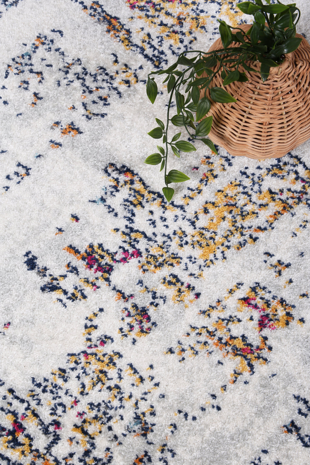 Provence PROV01 Grey Multicolour Abstract Rug – view 6