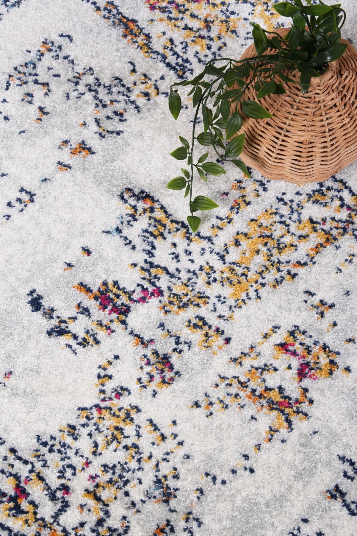 Provence PROV01 Grey Multicolour Abstract Rug – view 6