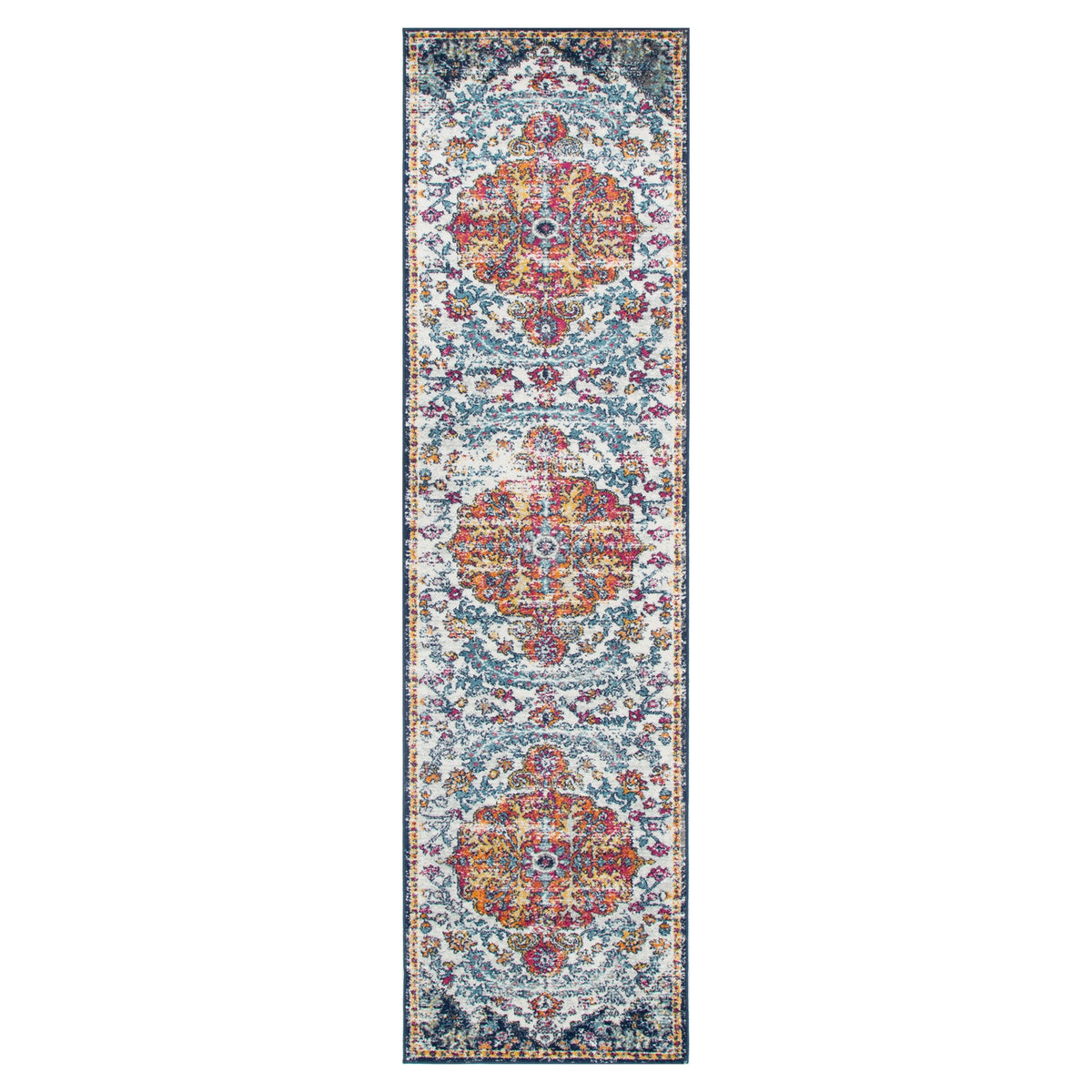 Provence PROV05 Multicolour Medallion Rug – view 7