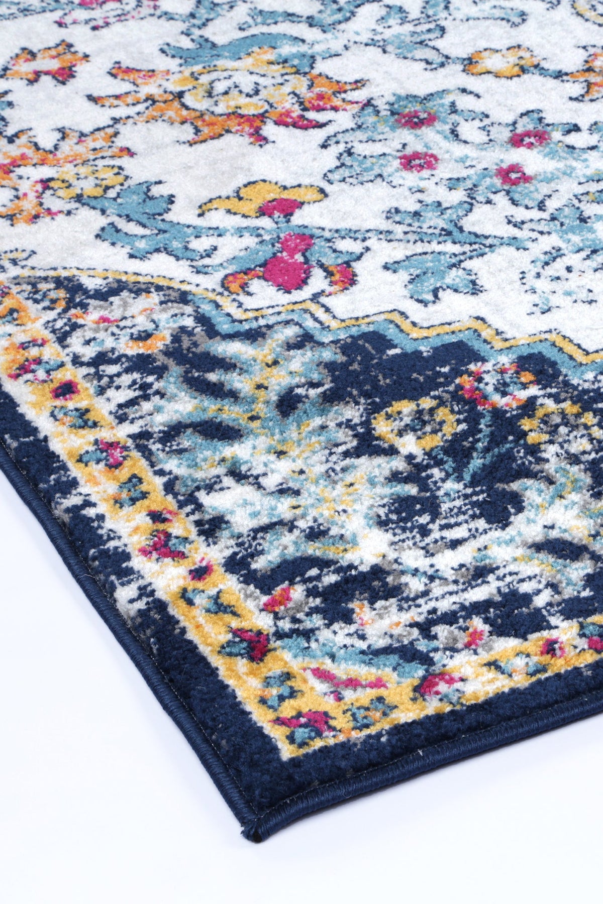 Provence PROV05 Multicolour Medallion Rug – view 4