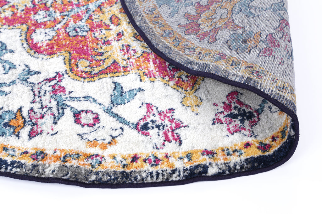 Provence PROV05 Multicolour Medallion Rug – view 10