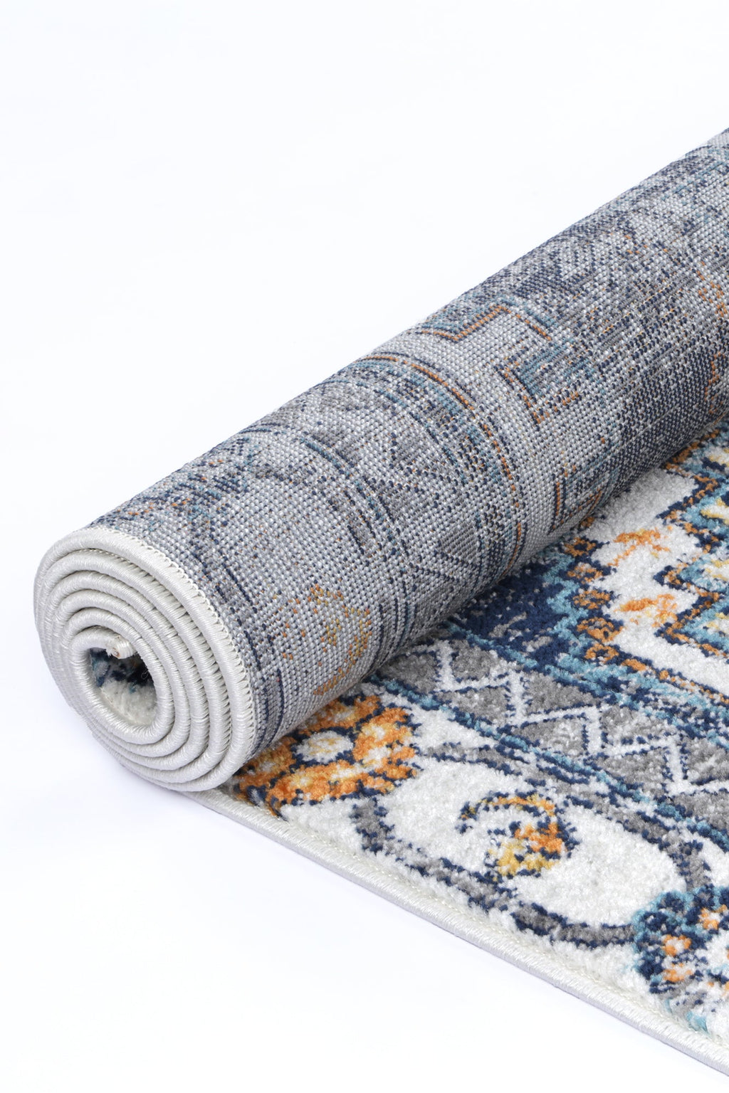 Provence PROV06 Navy Cream Medallion Rug – view 5