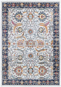 Provence PROV13 Cream Dark Blue Round Rug supplier design image