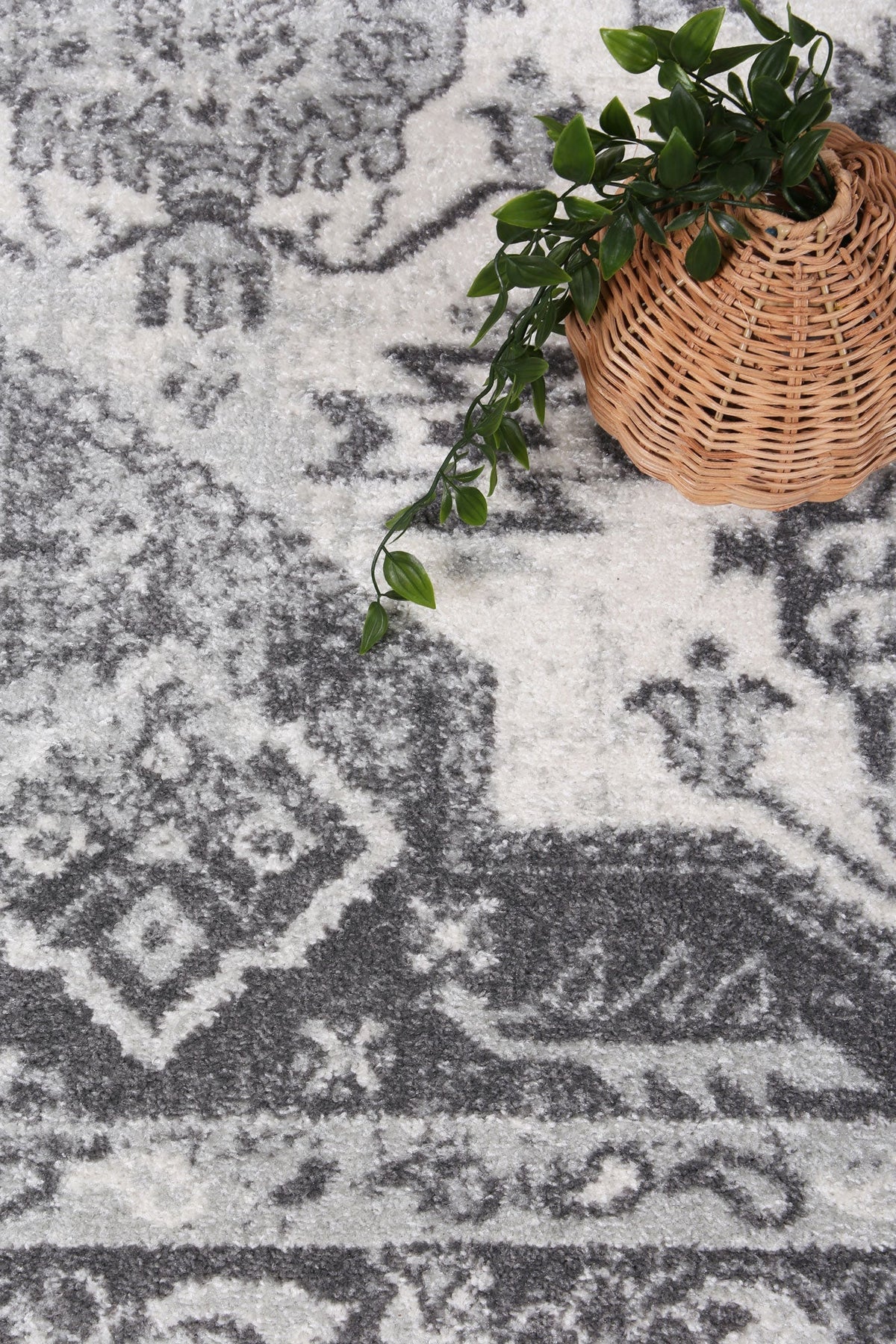 Provence Pau Cream & Grey Traditional Rug - 003 – view 6