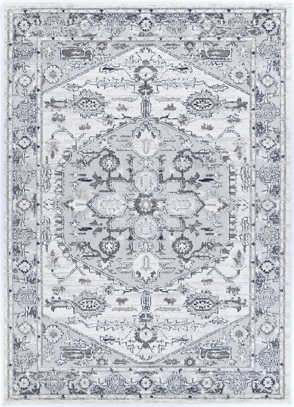Provence Perpignan Grey Traditional Rug - 008 – view 2