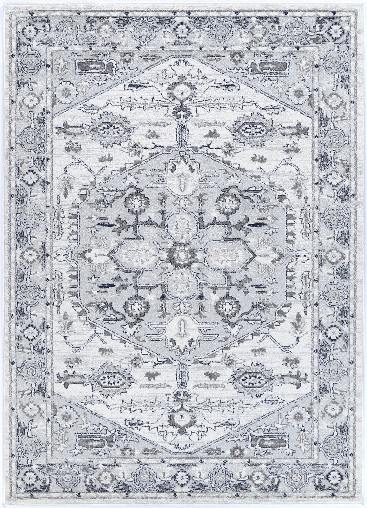 Provence Perpignan Grey Traditional Rug - 008 – view 2