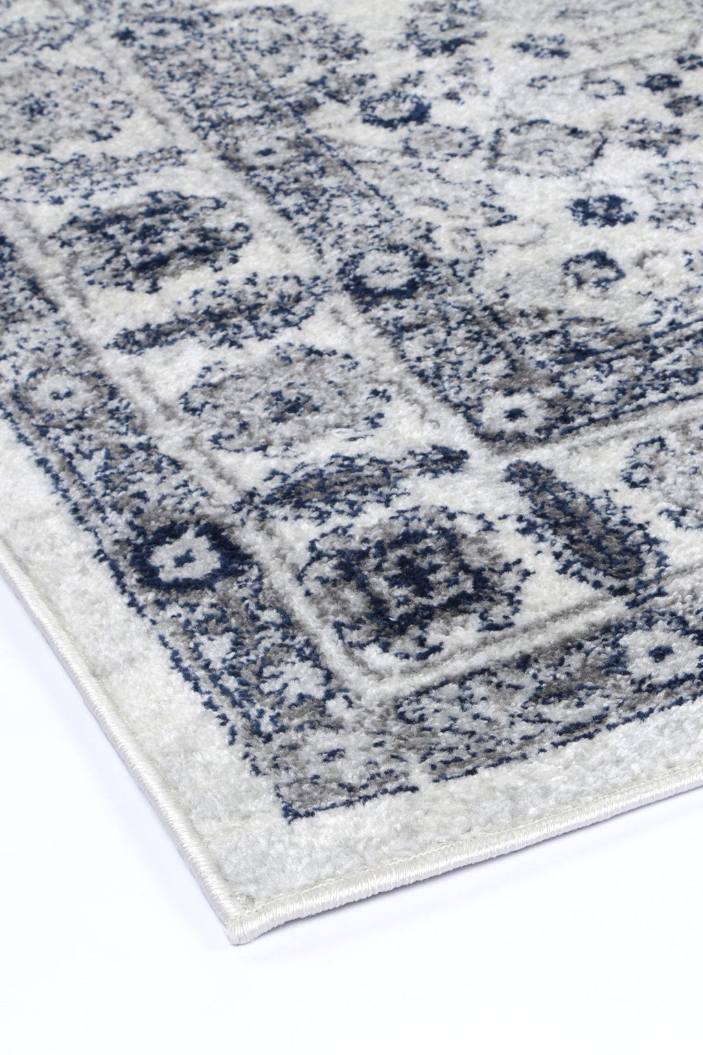 Provence Marseille Ivory & Blue Traditional Rug - 016 – view 4