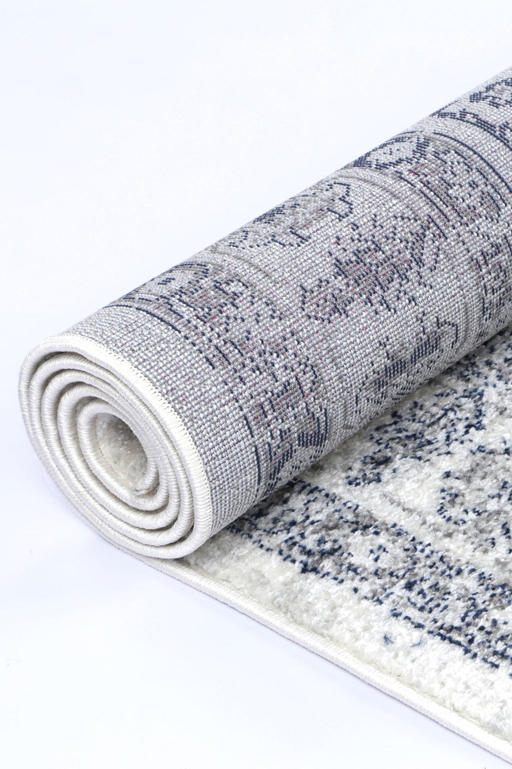Provence Marseille Ivory & Blue Traditional Rug - 016 – view 5
