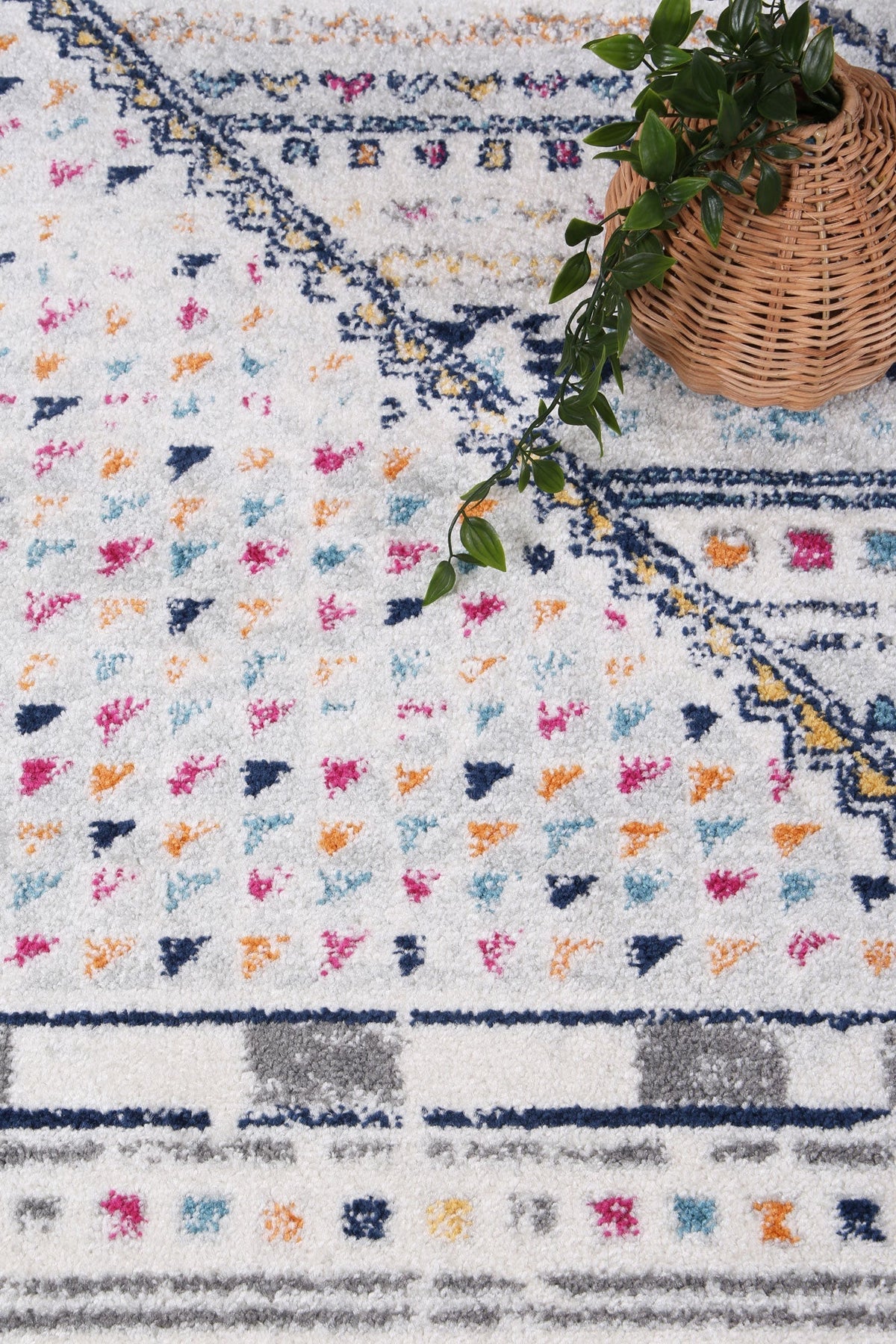 Provence Toulon Grey Tribal Rug - 017 – view 6