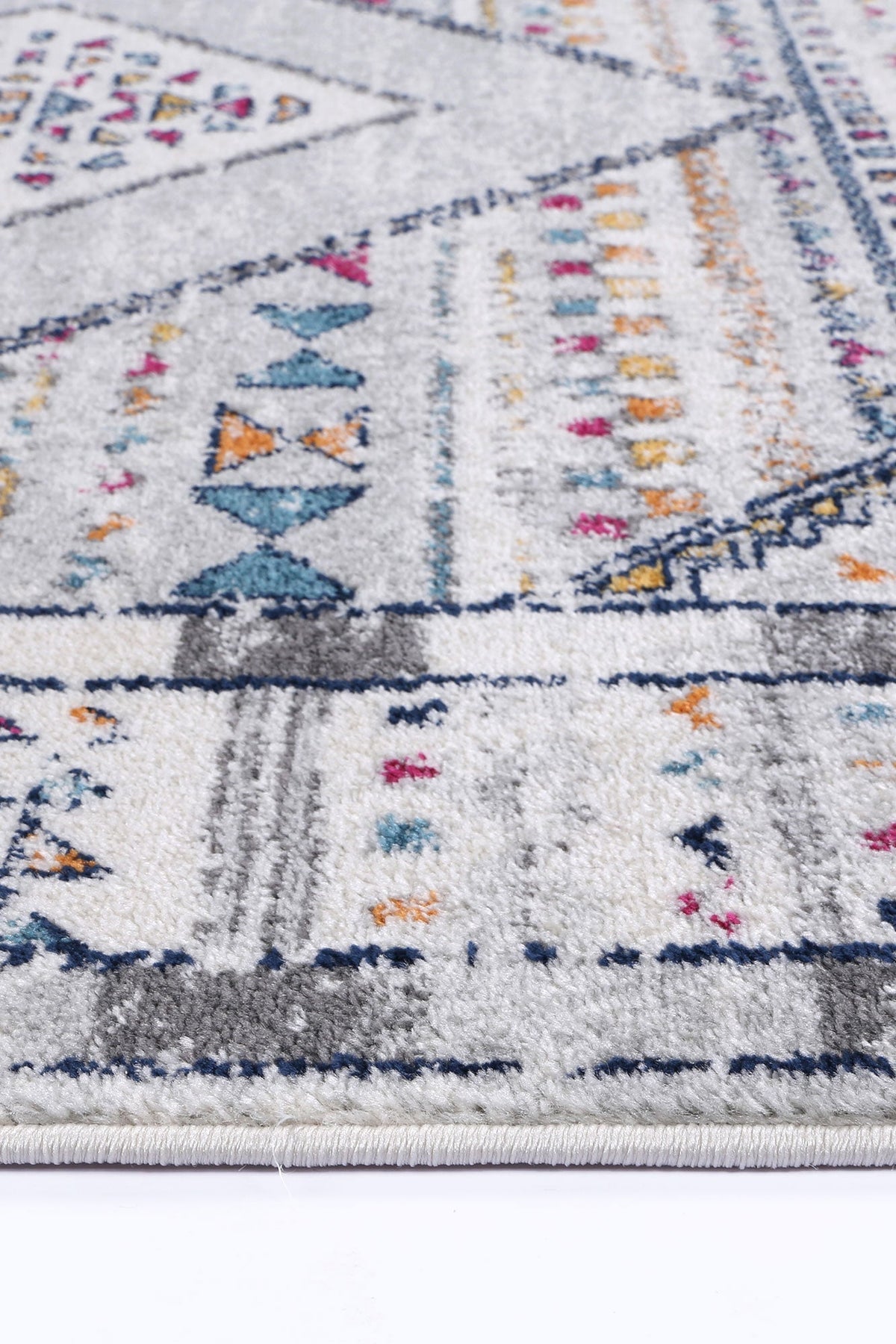 Provence Toulon Grey Tribal Rug - 017 – view 3