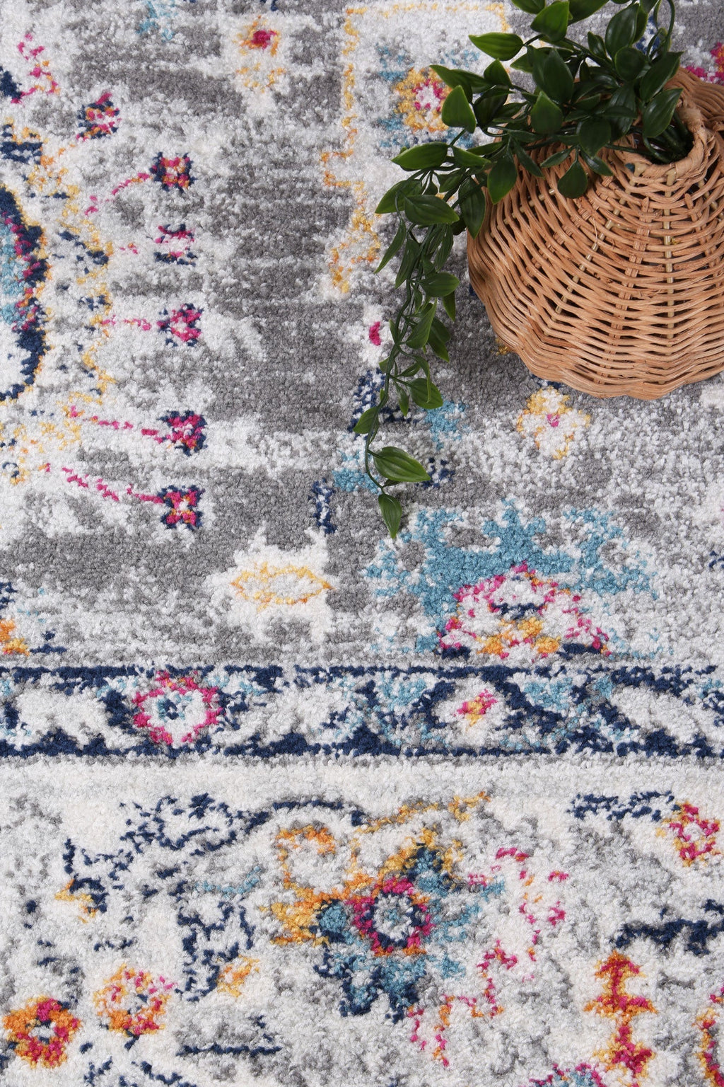 Provence Monaco Grey & Multi Transitional Rug - 019 – view 6