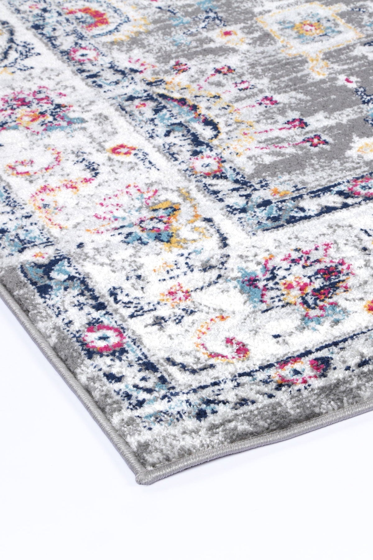 Provence Monaco Grey & Multi Transitional Rug - 019 – view 4