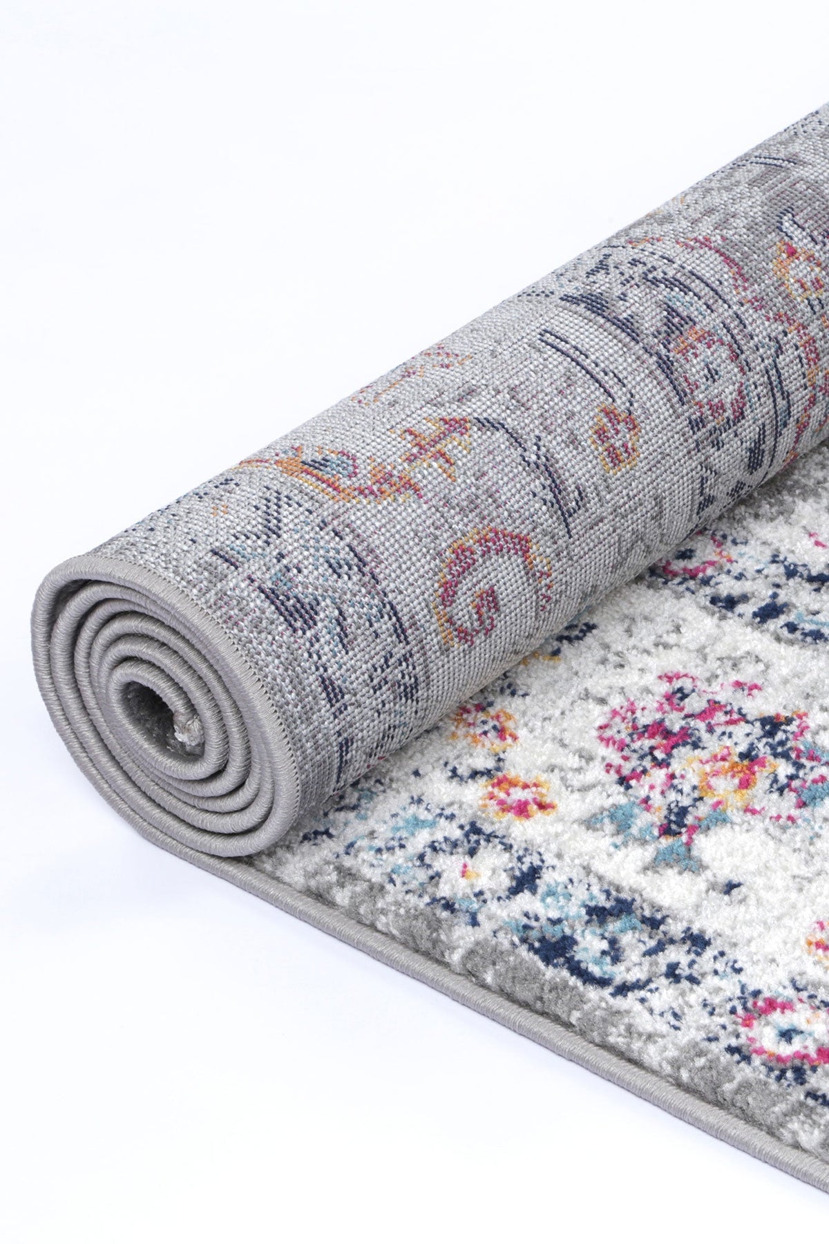 Provence Monaco Grey & Multi Transitional Rug - 019 – view 5
