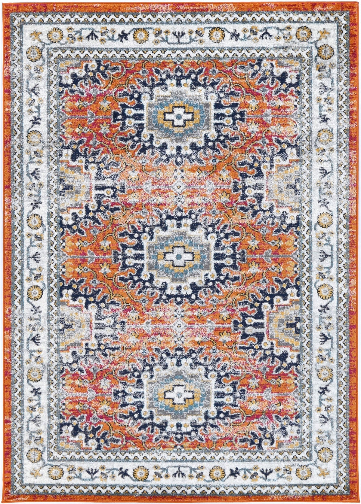 Provence Cannes Orange Transitional Rug - 020 – view 2