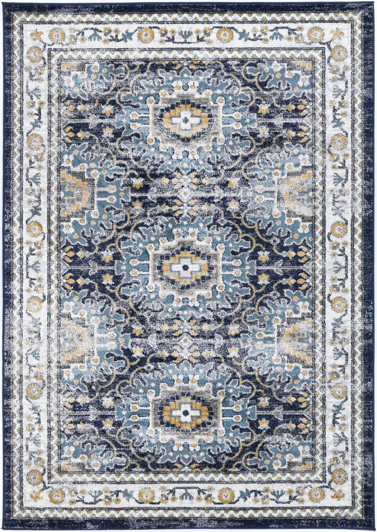 Provence Frejus Blue Transitional Rug - 021 – view 2