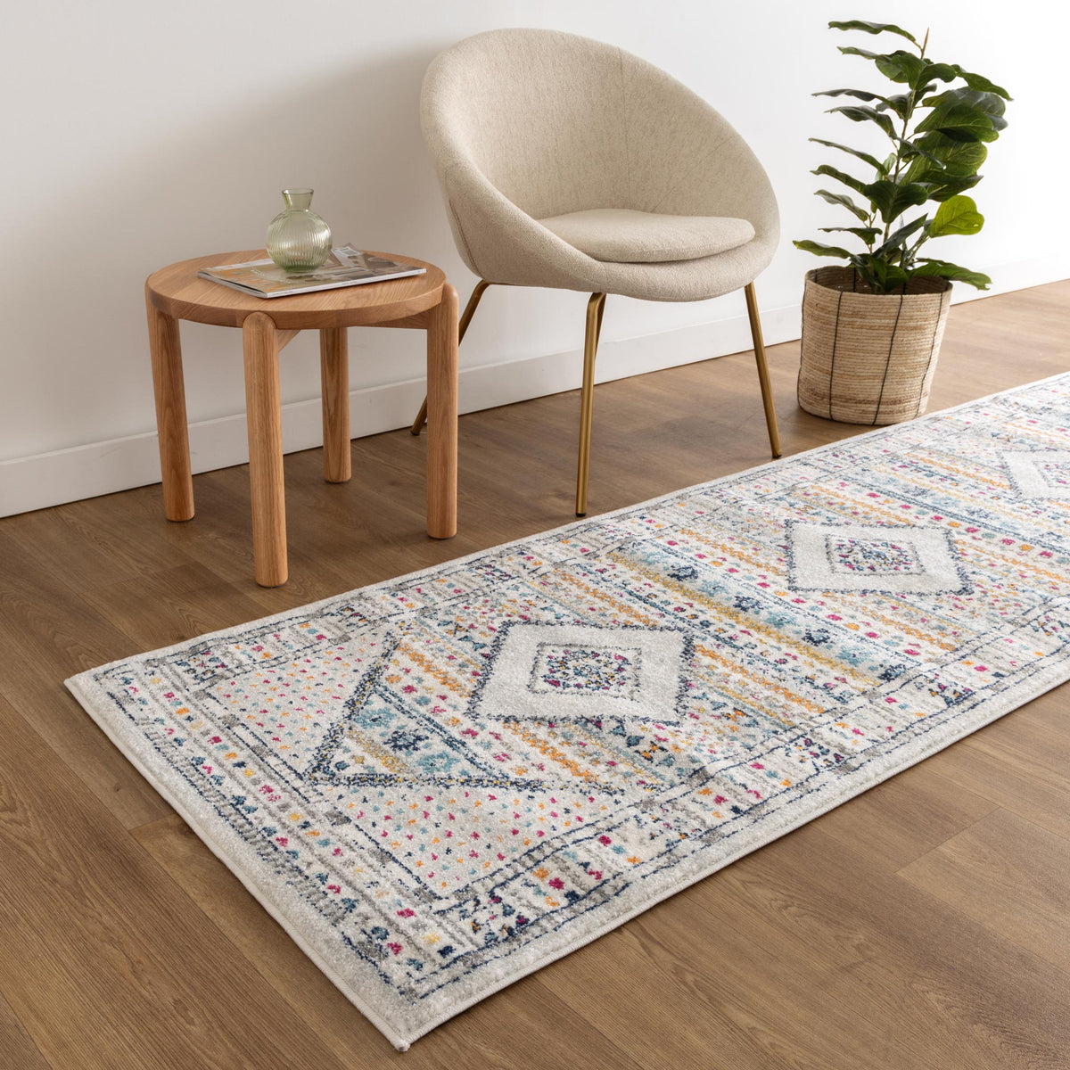 Provence Toulon Grey Tribal Rug - 017 – view 8