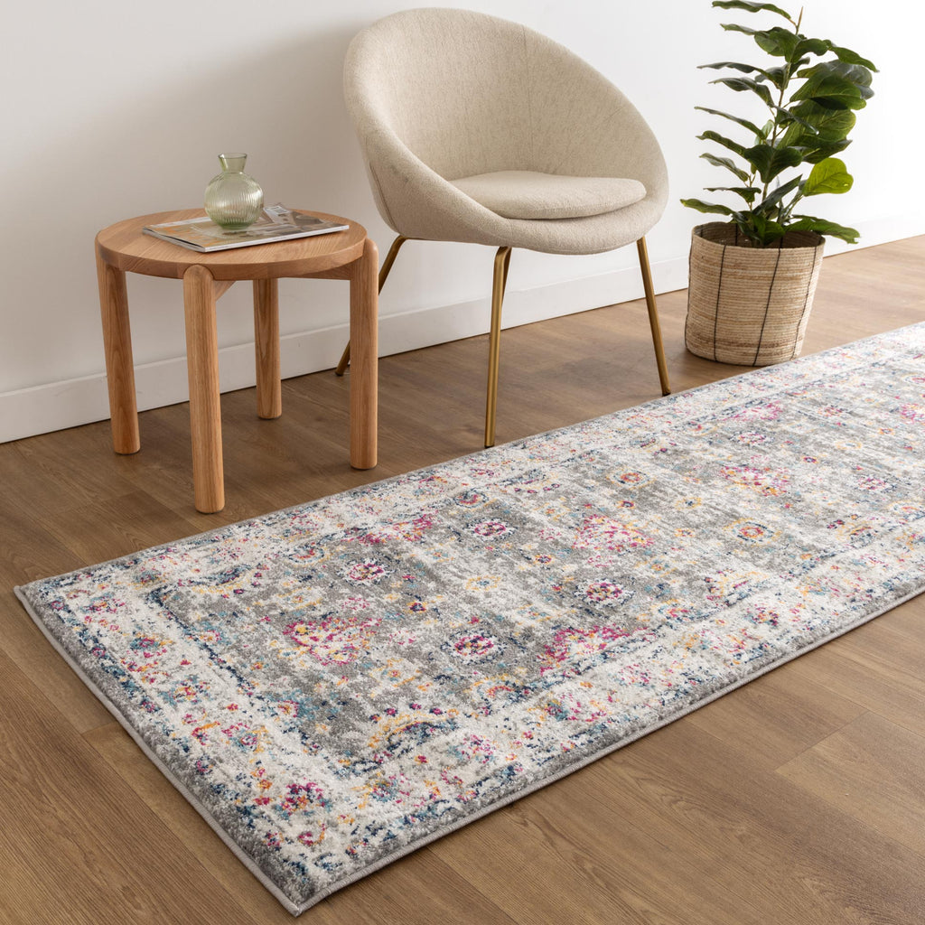 Provence Monaco Grey & Multi Transitional Rug - 019 – view 8