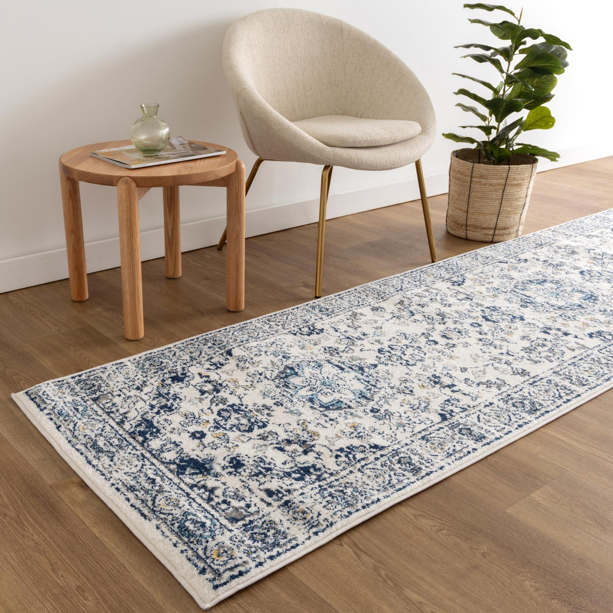 Provence Gruissan Blue & Ivory Transitional Rug - 022 – view 8