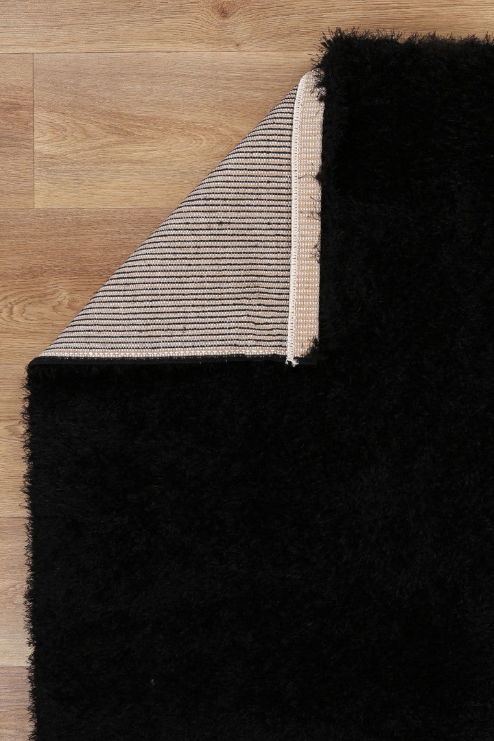 Puffy Soft Shag Black Rug – view 4