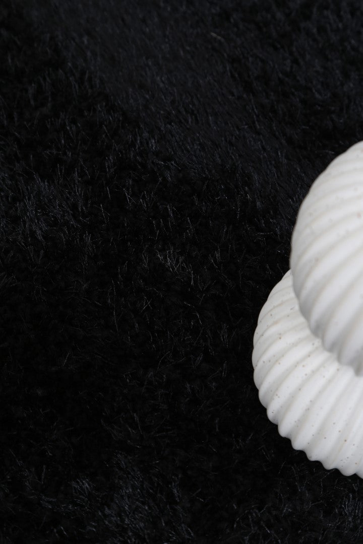 Puffy Soft Shag Black Rug – view 5