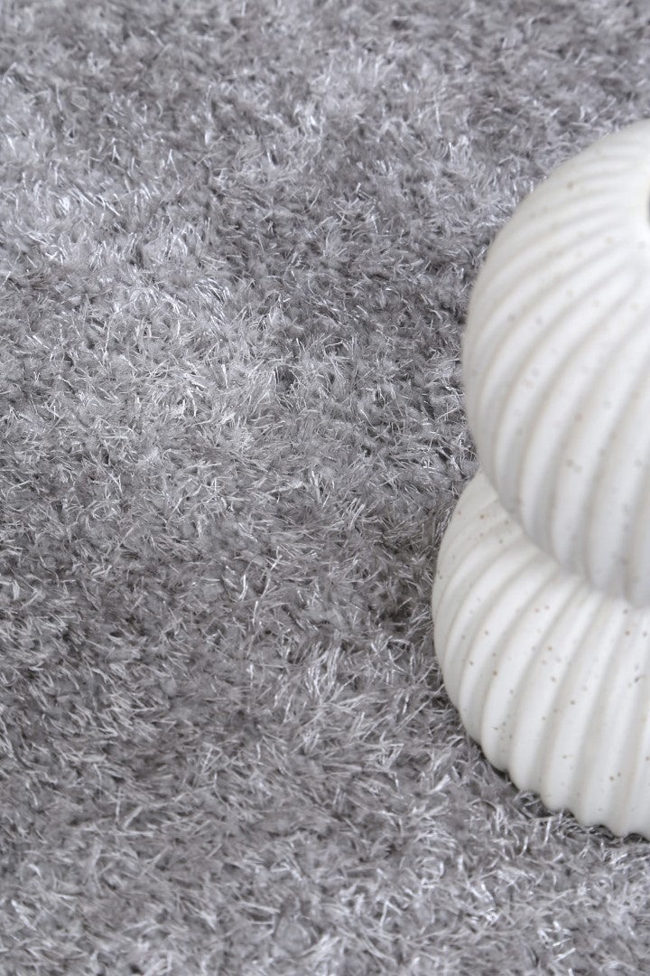 Puffy Soft Shag Grey Rug – view 5