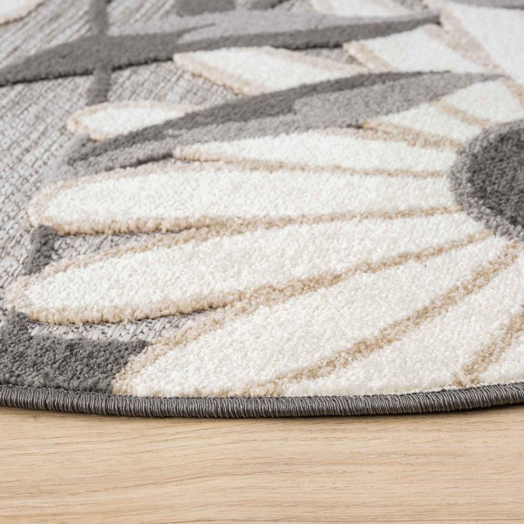 Paradise 537 Silver Round Rug