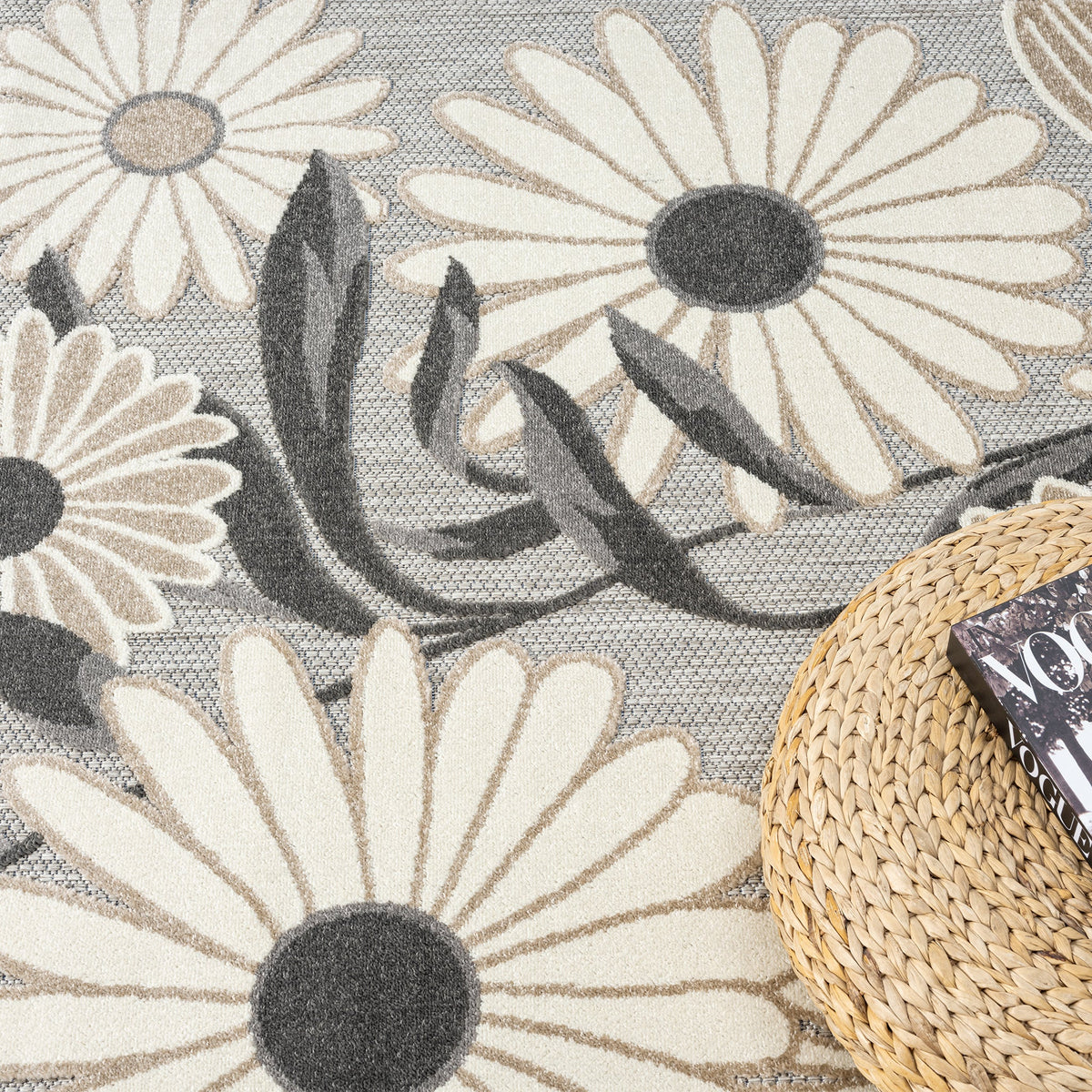 Paradise 537 Silver Turkish Rug