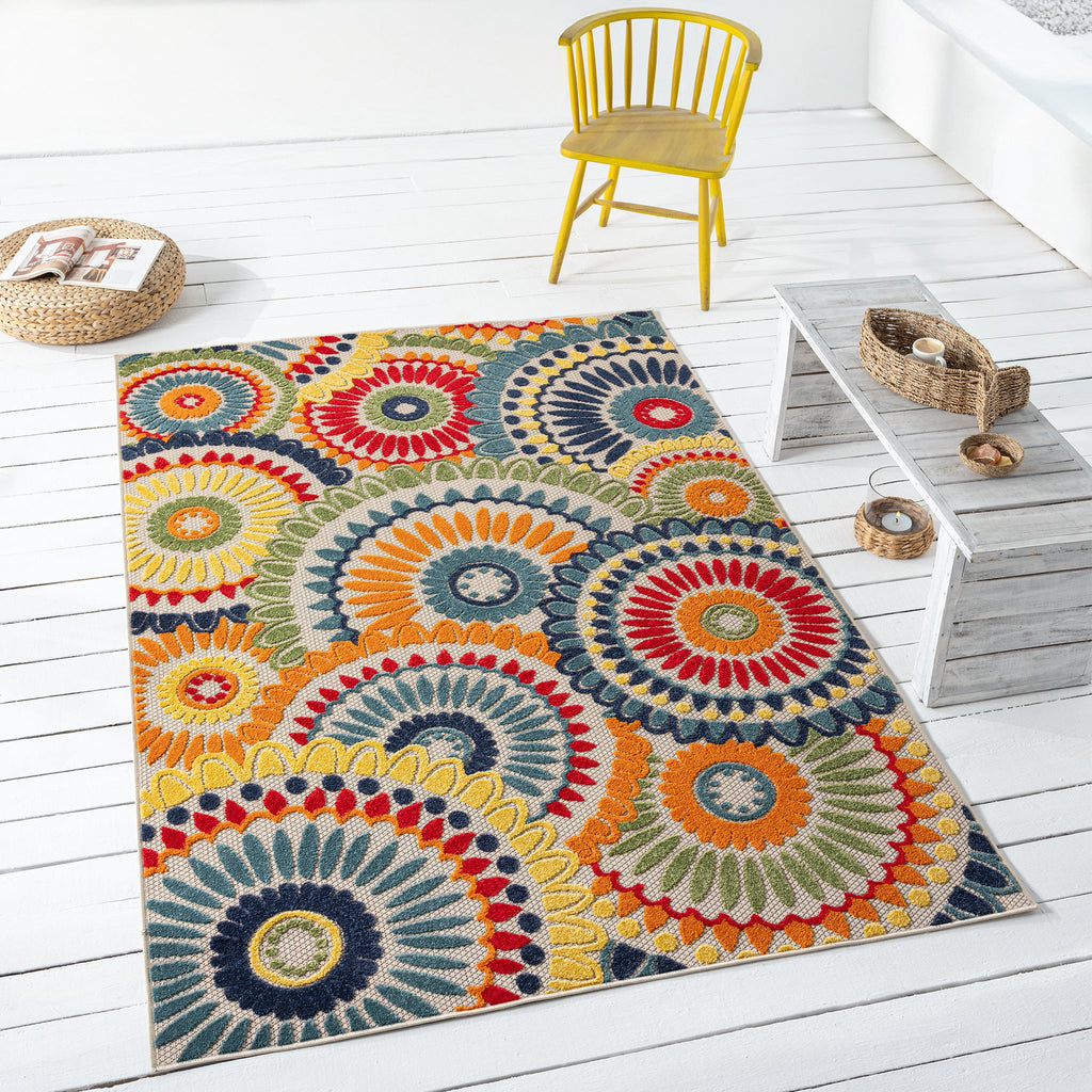 Paradise 538 Multi Turkish Rug lifestyle view