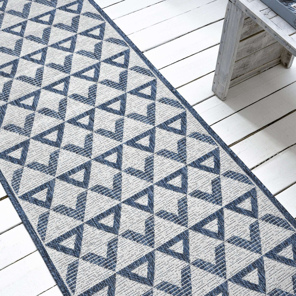 Patio 457 Indigo Hallway Runner