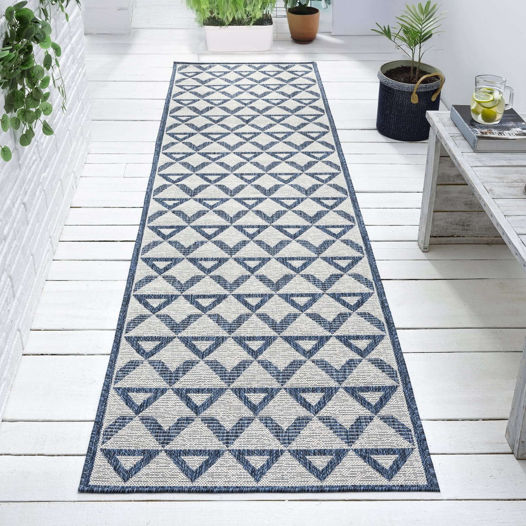 Patio 457 Indigo Hallway Runner lifestyle view
