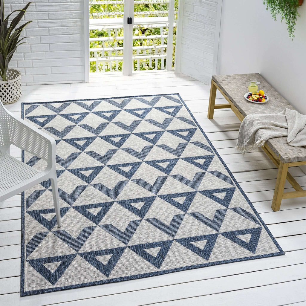 Patio 457 Indigo Turkish Rug lifestyle view