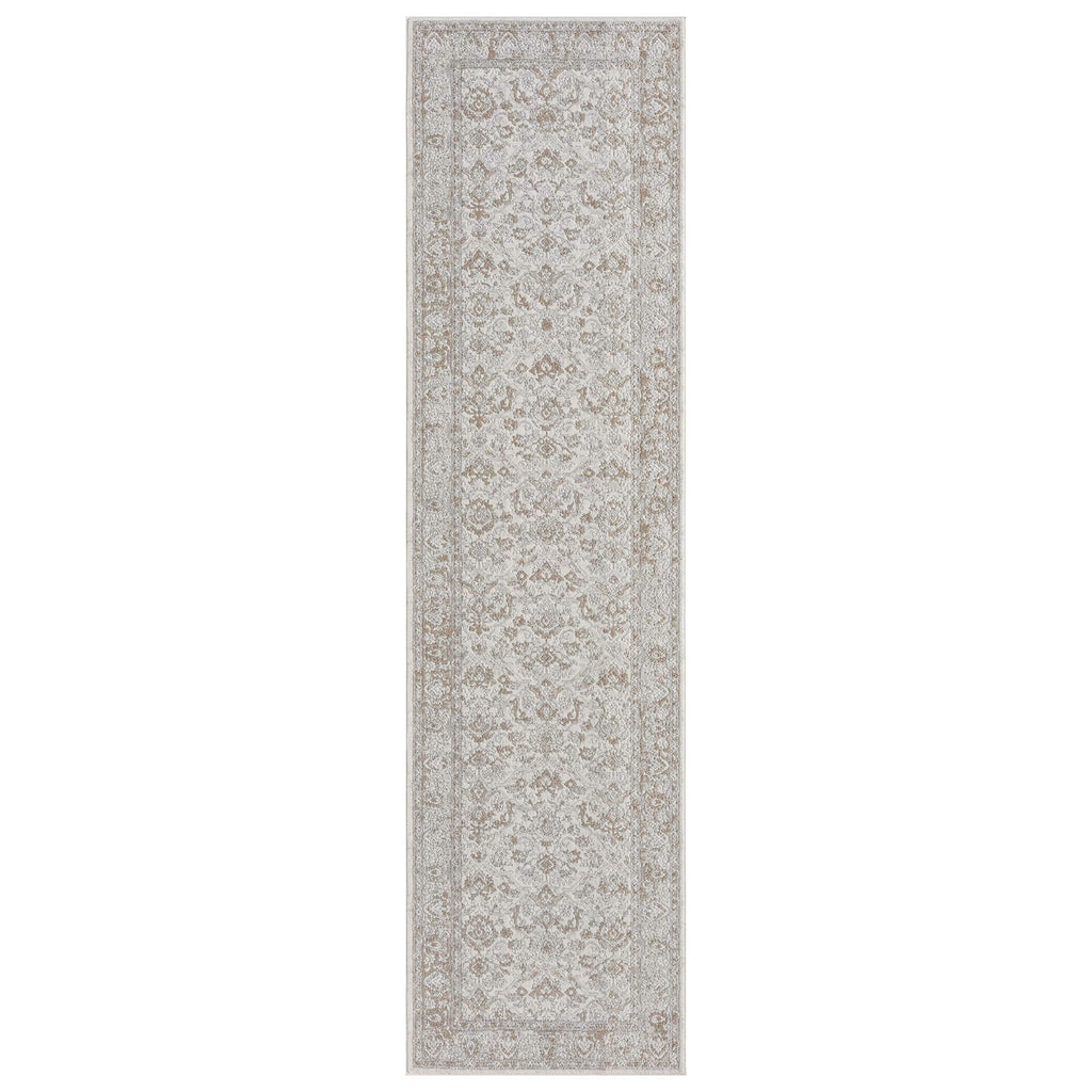 Pearl Hallway Runner Rug with plush, non-shed pile and all-side binding. Power-loomed in Türkiye for durable, easy-care hallway style.