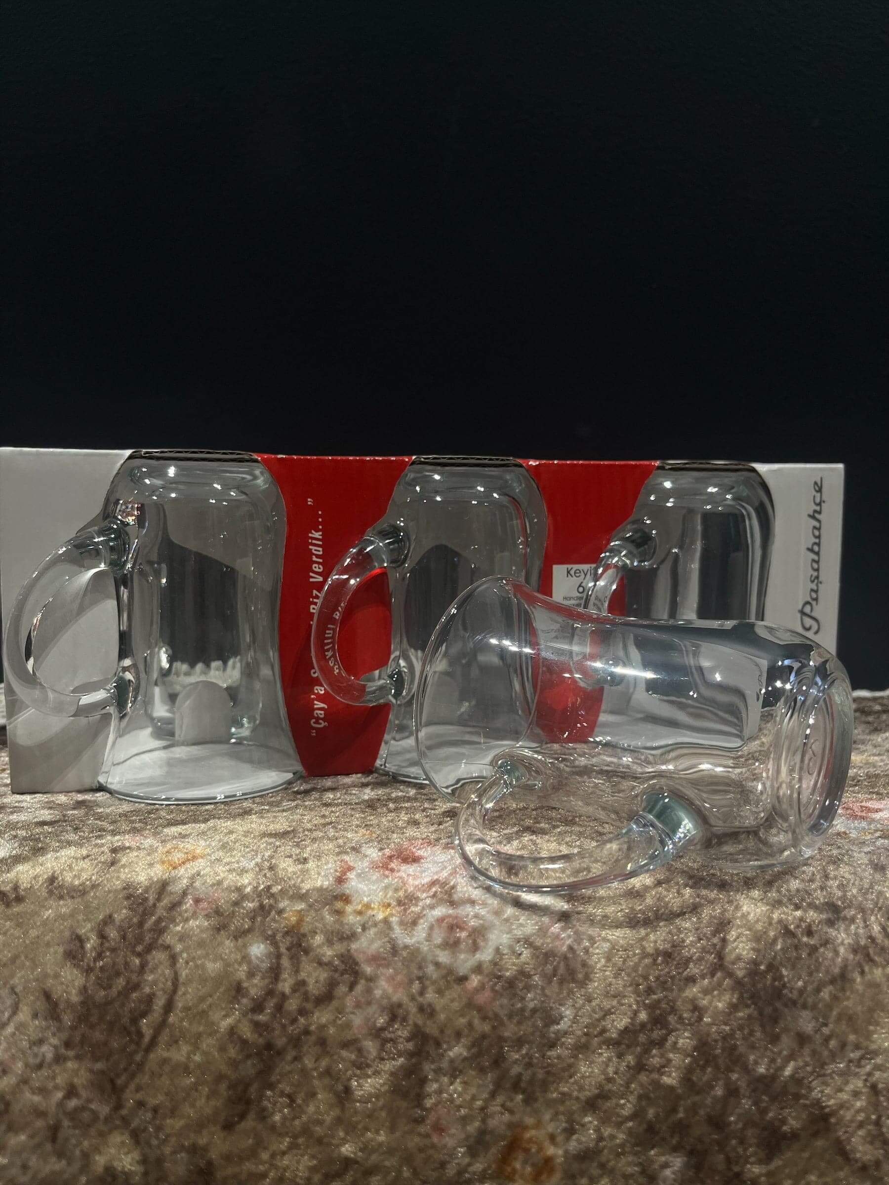 Tea Cup Glass Set Pasabahce 6pc    