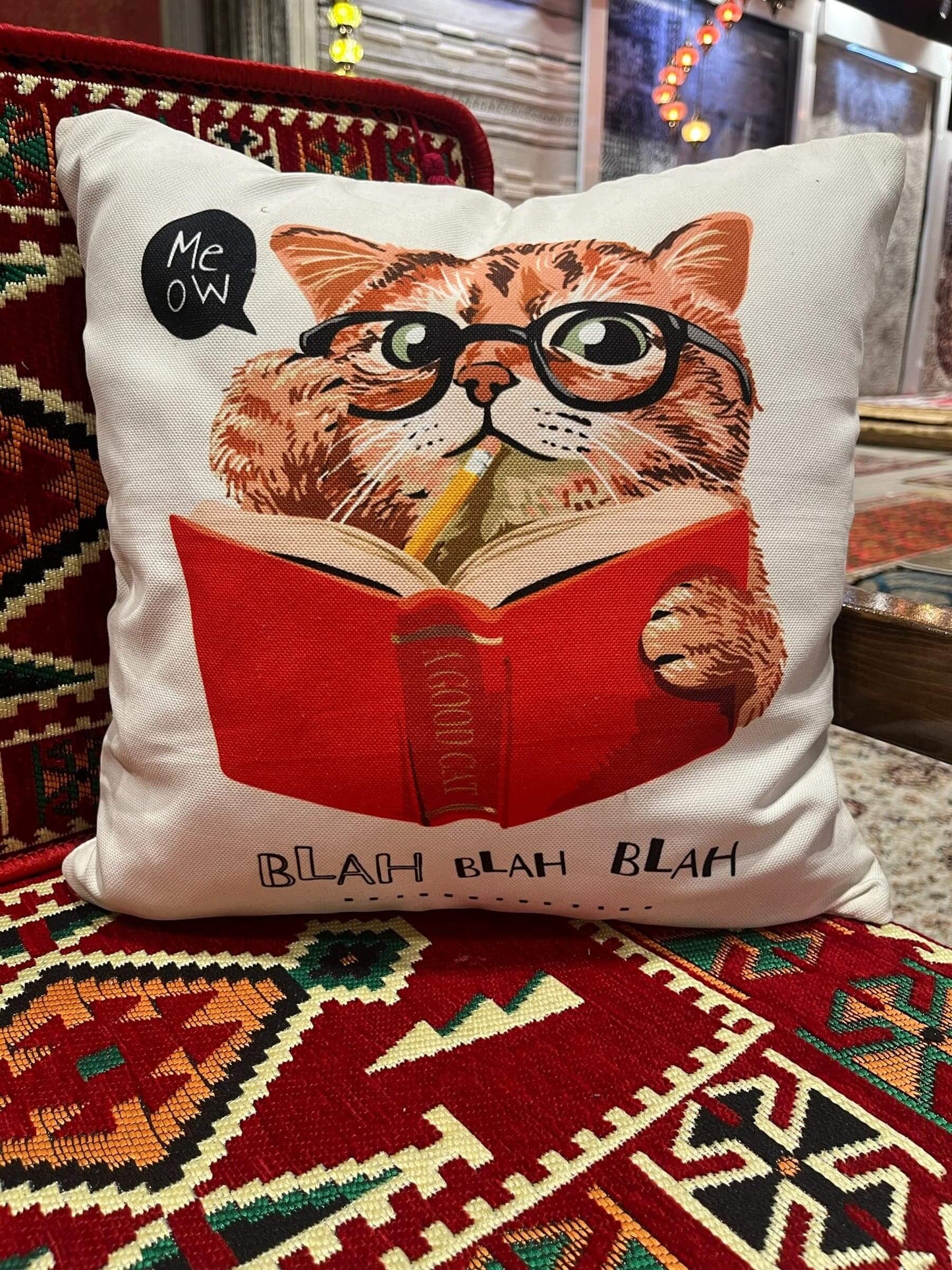 Cat Design Cushion (Smart)