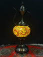 Mosaic Genie Lamp Brown Flower