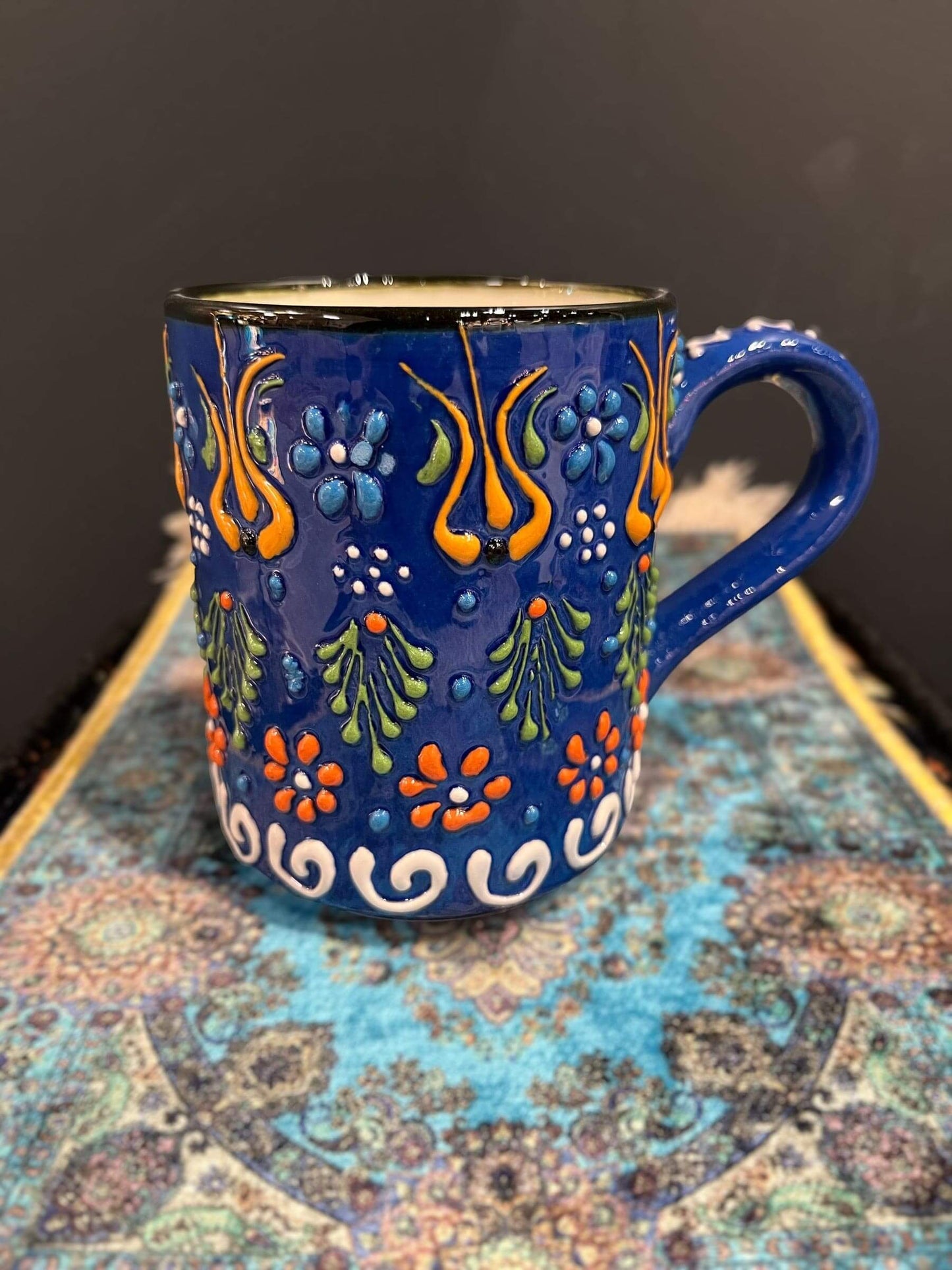 Ceramic Mug Blue Colourful
