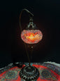 Mosaic Swan Lamp Red Crackle Lamps   