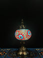 Mosaic Table Lamp Blue Red Flower Lamps   